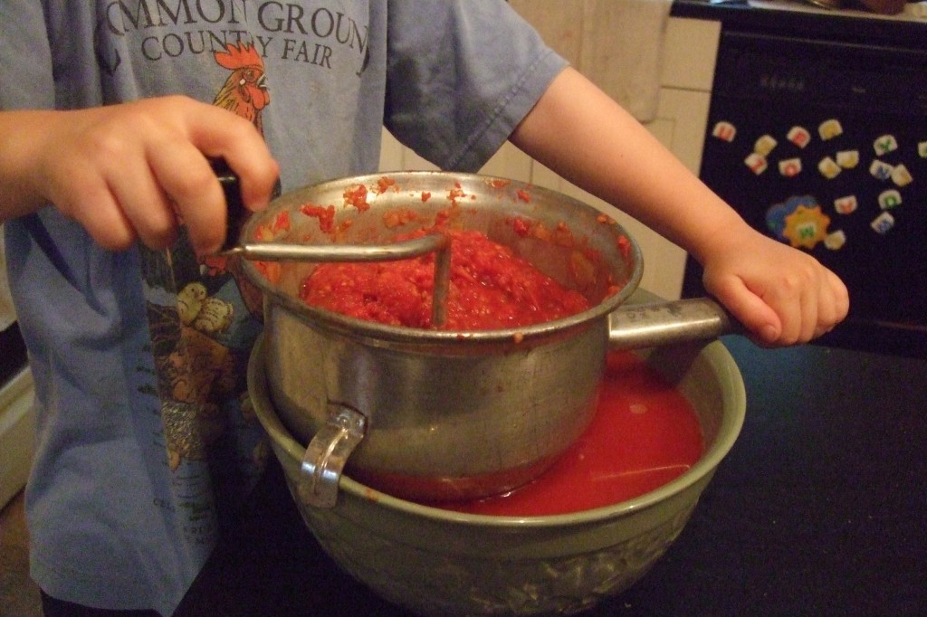 making ketchup